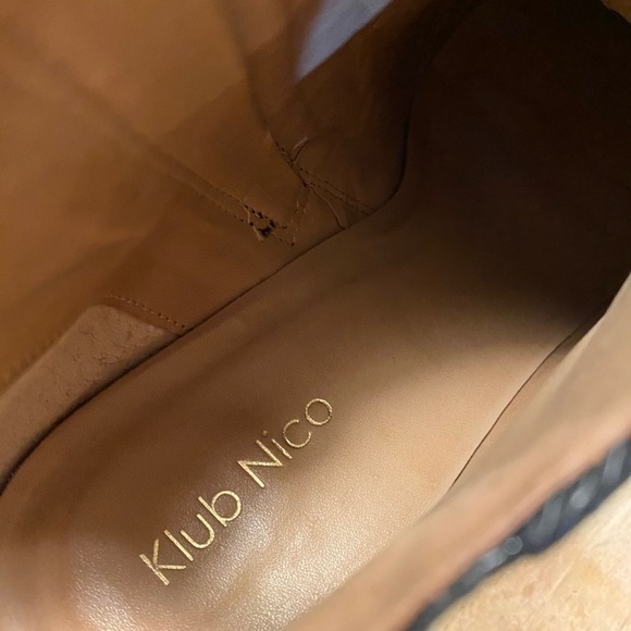 Klub Nico Black Leather Bernarda Booties size  9M - Picture 3 of 9